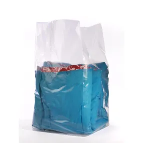 15" x 9" x 32" x 2 mil Clear Eco-Manufactured Plastic Side-Gusseted Bags (Case of 250)