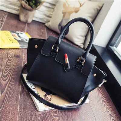 2016 Trapeze Women Tote Bag PU Leather Bags Handbags Women Famous Brand Shoulder Messenger Crossbody Bags Black Bolsas Femininas