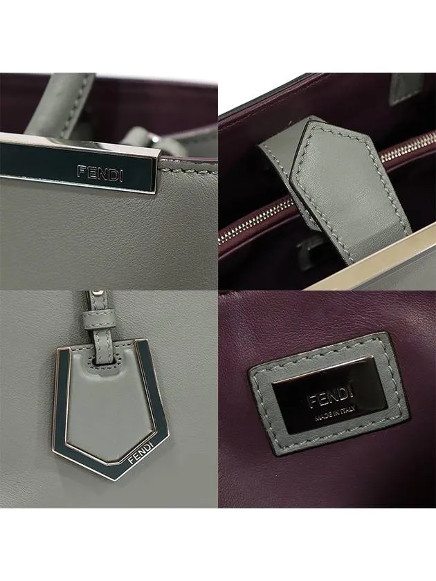 8BH253 Gray Calfskin Toujour Small 2WAY