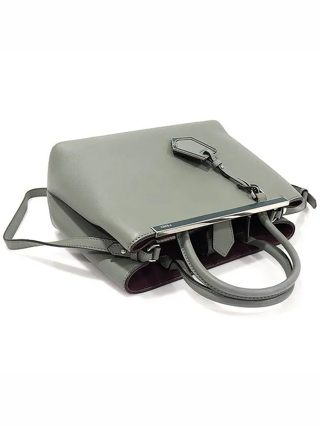 8BH253 Gray Calfskin Toujour Small 2WAY