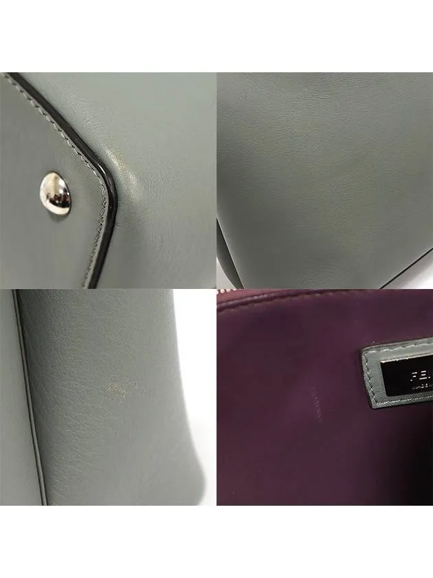 8BH253 Gray Calfskin Toujour Small 2WAY