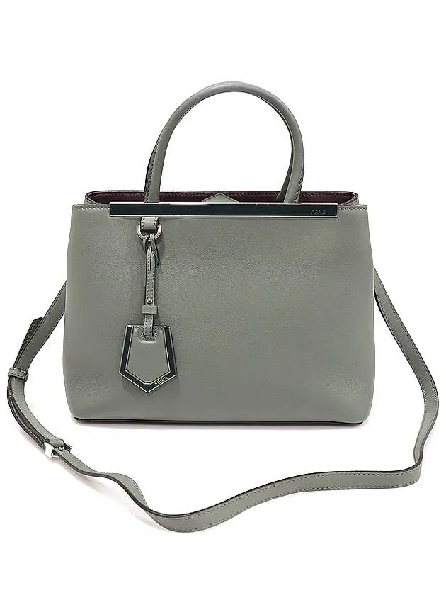 8BH253 Gray Calfskin Toujour Small 2WAY