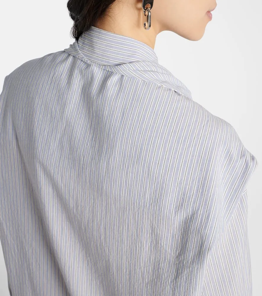Acne Studios Layered striped shirt dress