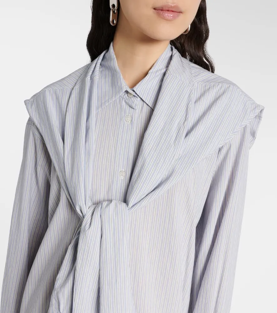 Acne Studios Layered striped shirt dress