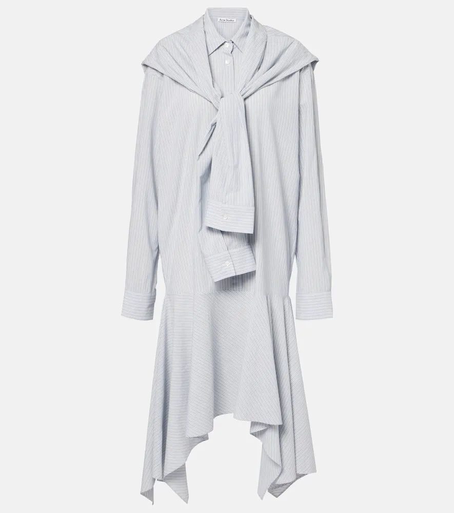 Acne Studios Layered striped shirt dress