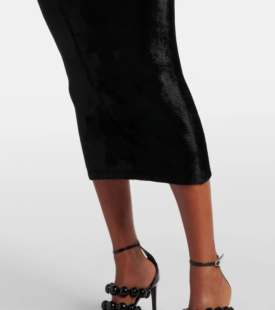 Alaia Velvet midi dress