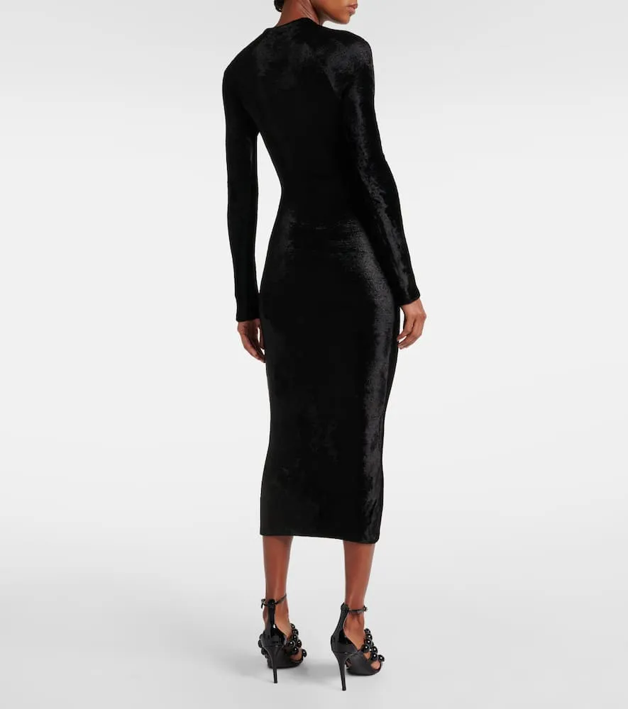 Alaia Velvet midi dress
