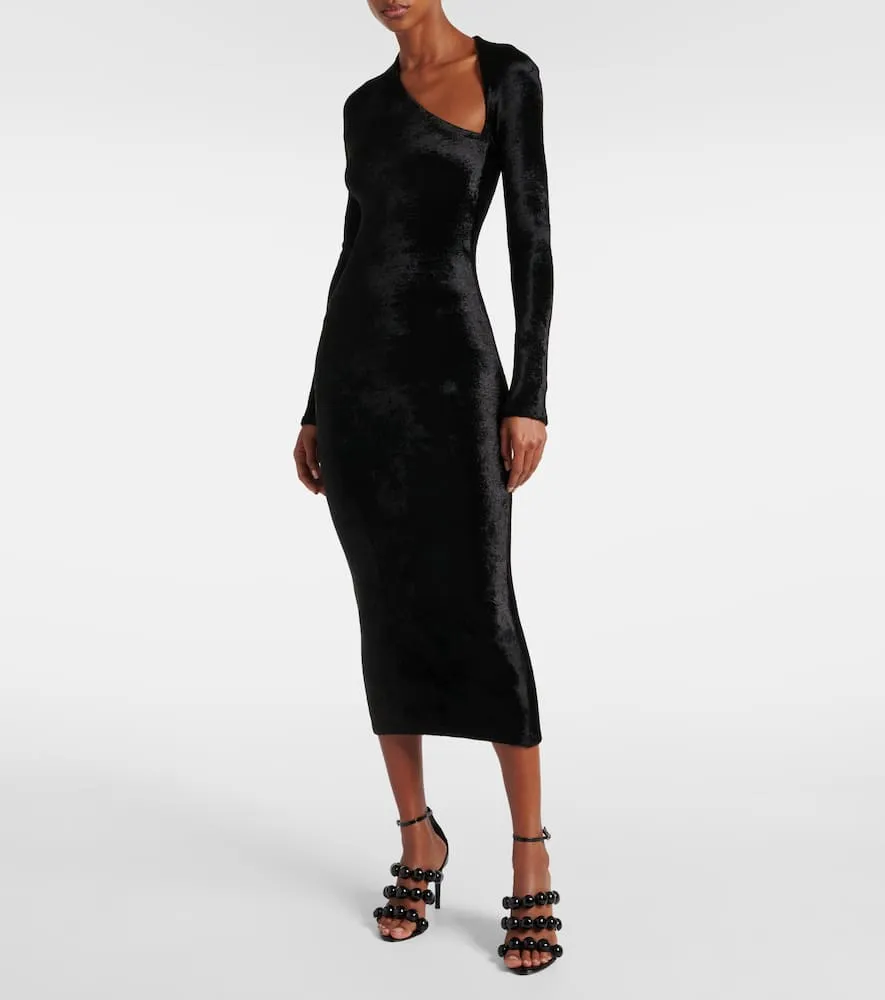 Alaia Velvet midi dress