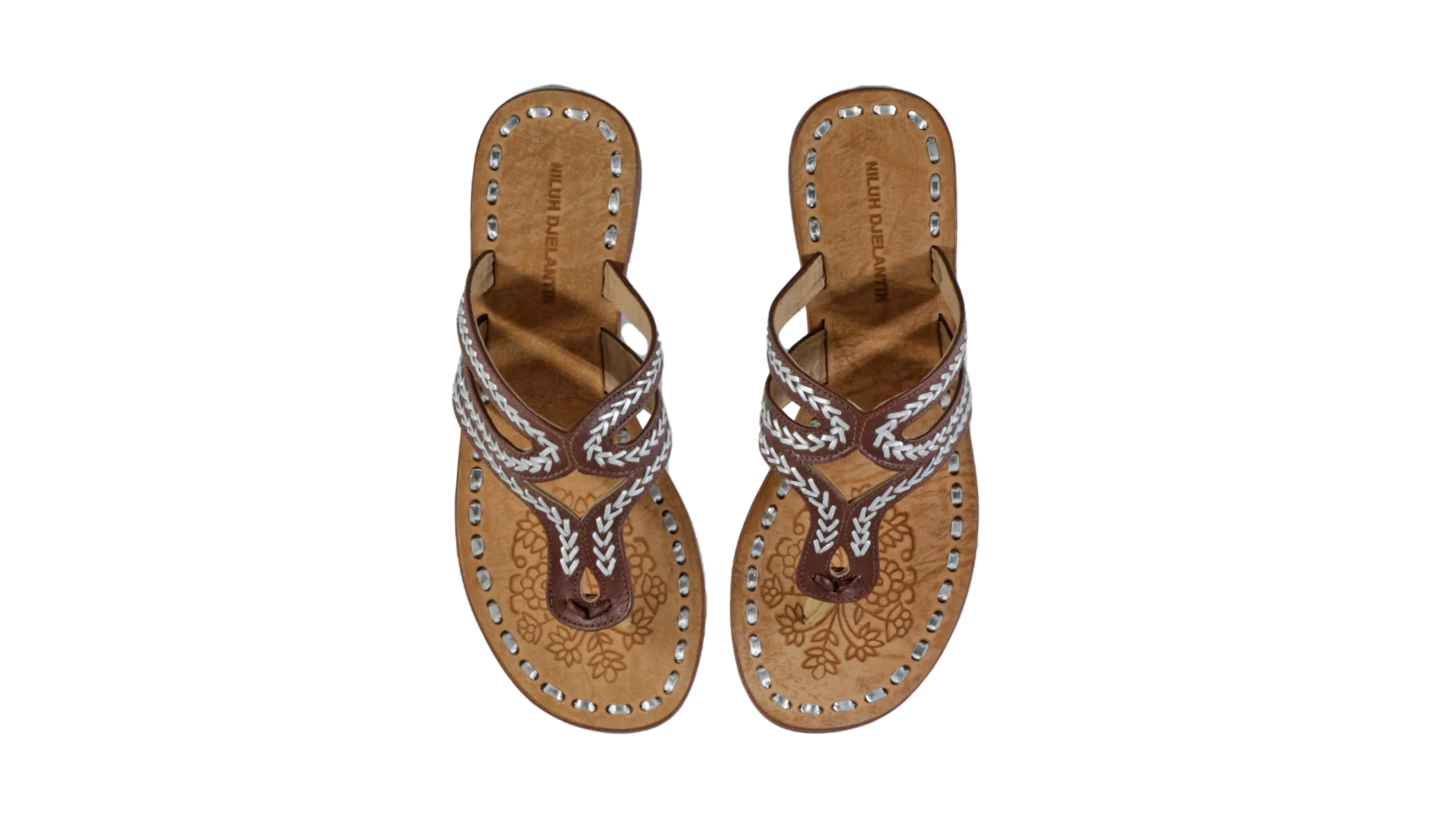 Arrah 20mm Flat - Dark Brown & Silver