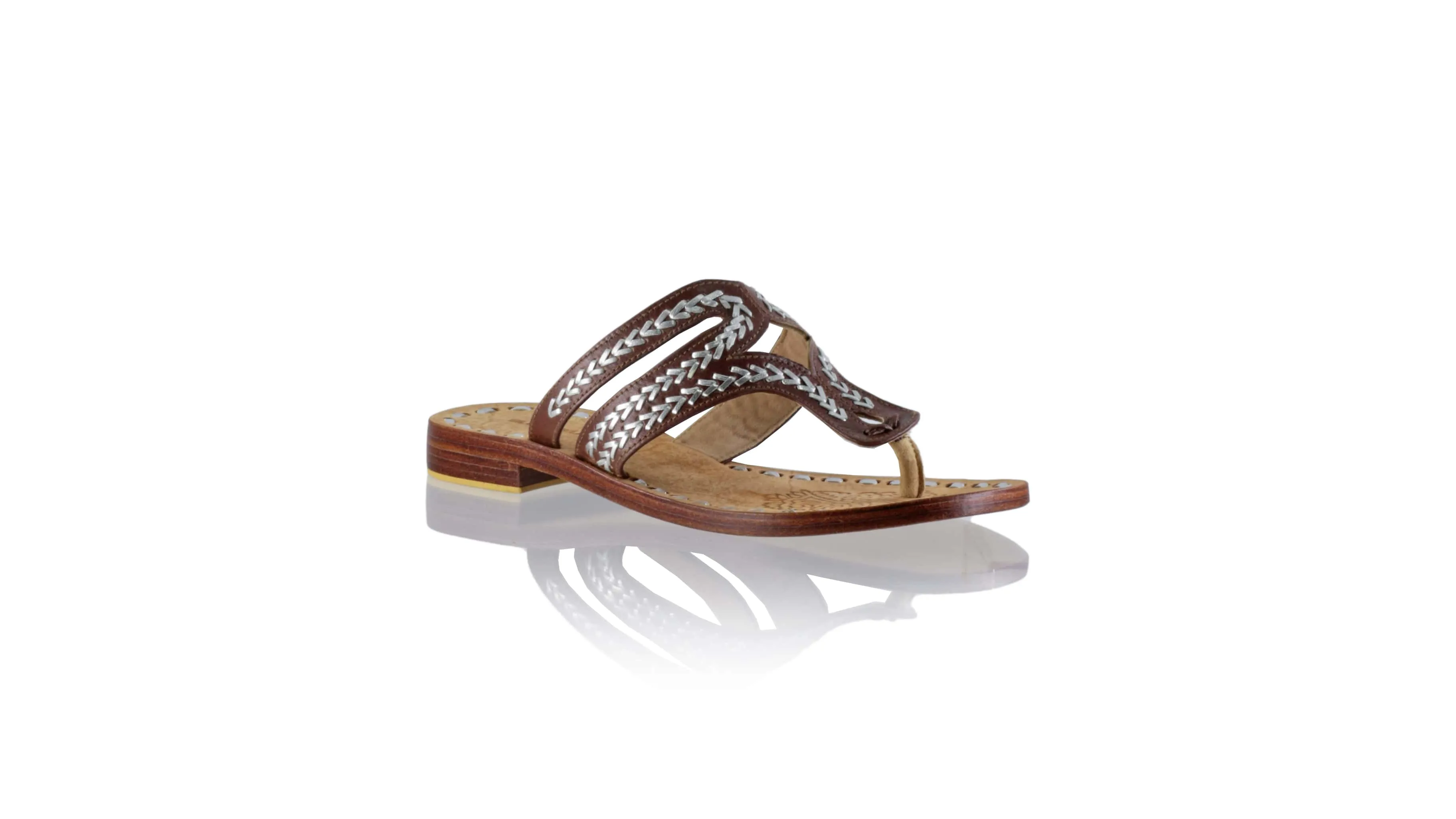 Arrah 20mm Flat - Dark Brown & Silver