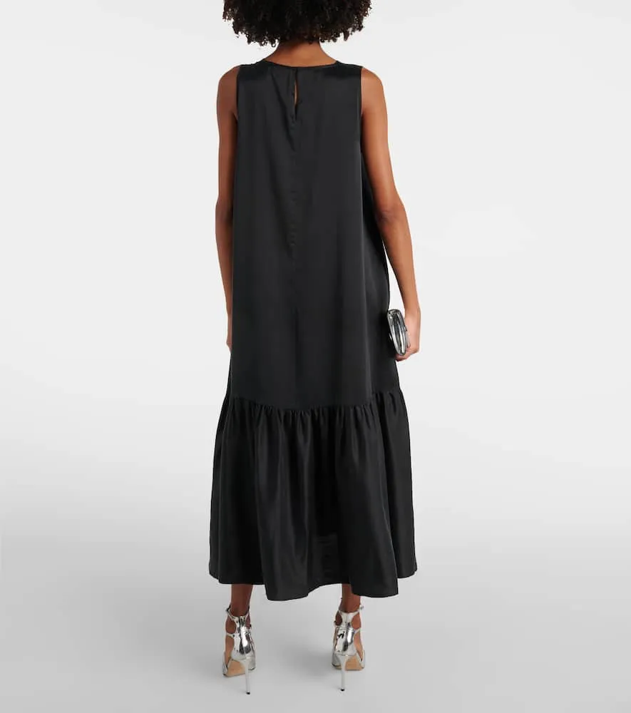Asceno Rhea silk charmeuse midi dress