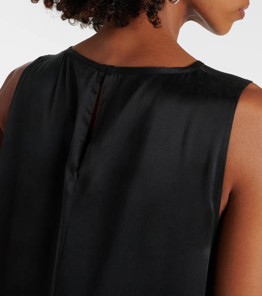 Asceno Rhea silk charmeuse midi dress