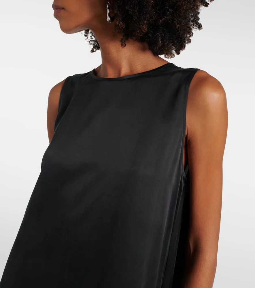 Asceno Rhea silk charmeuse midi dress