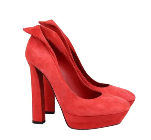 Bottega Veneta Women's Suede Platform Heel Pump
