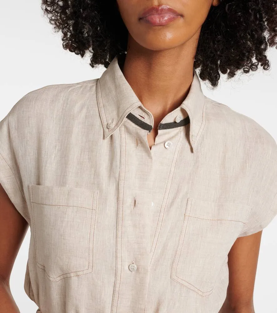 Brunello Cucinelli Linen maxi dress