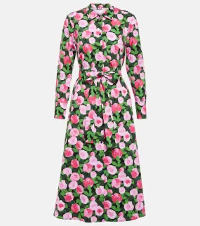 Carolina Herrera Printed cotton-blend shirt dress