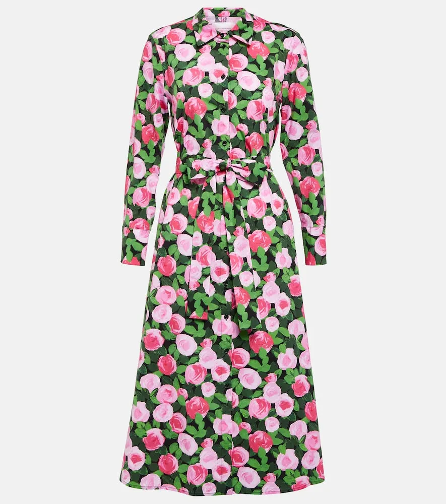 Carolina Herrera Printed cotton-blend shirt dress