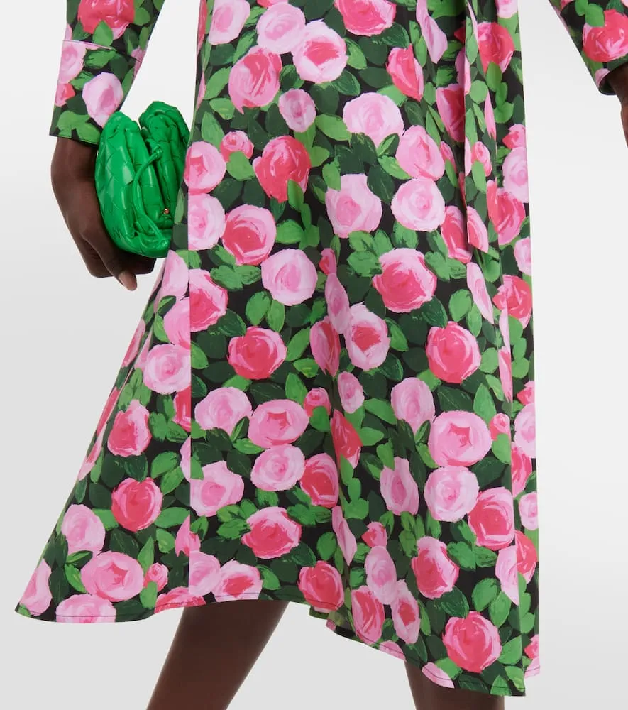 Carolina Herrera Printed cotton-blend shirt dress
