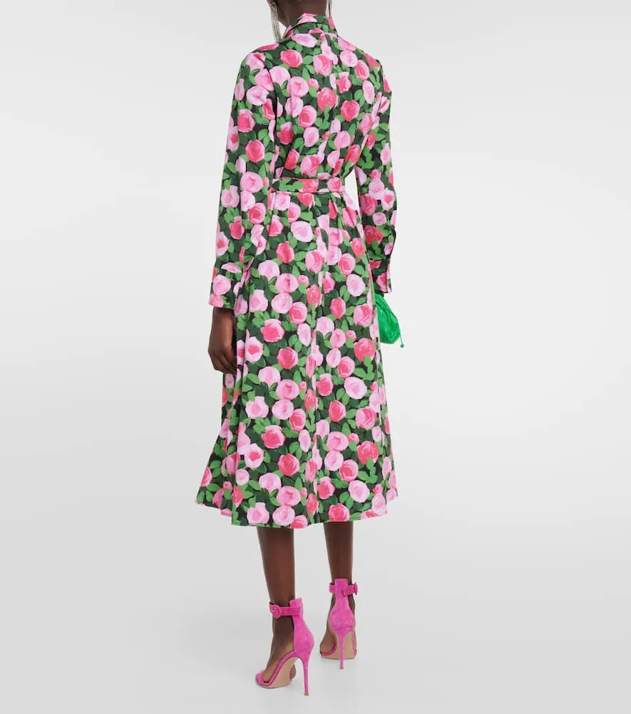 Carolina Herrera Printed cotton-blend shirt dress