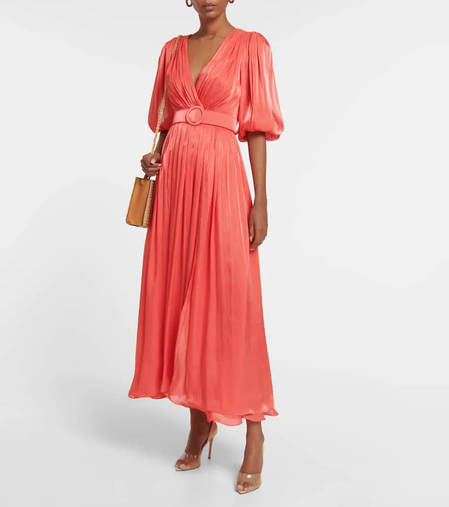 Costarellos Brennie georgette midi dress