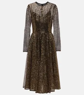 Dolce&Gabbana Sequined tulle midi dress