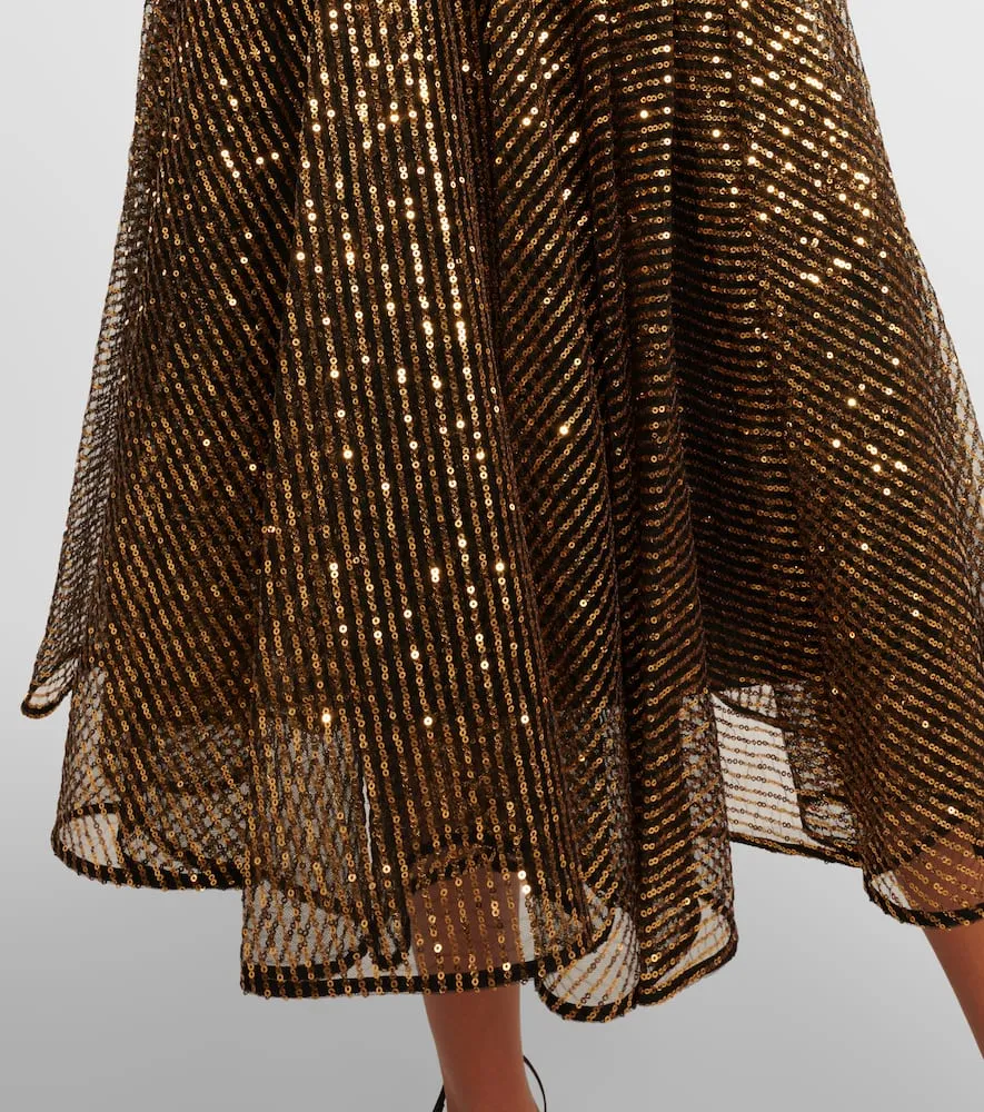 Dolce&Gabbana Sequined tulle midi dress