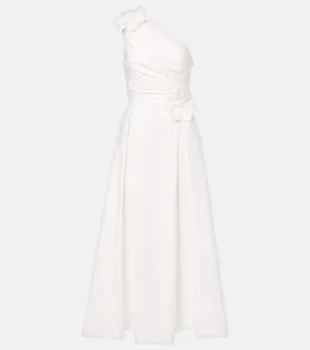 Elie Saab Cotton popeline midi dress