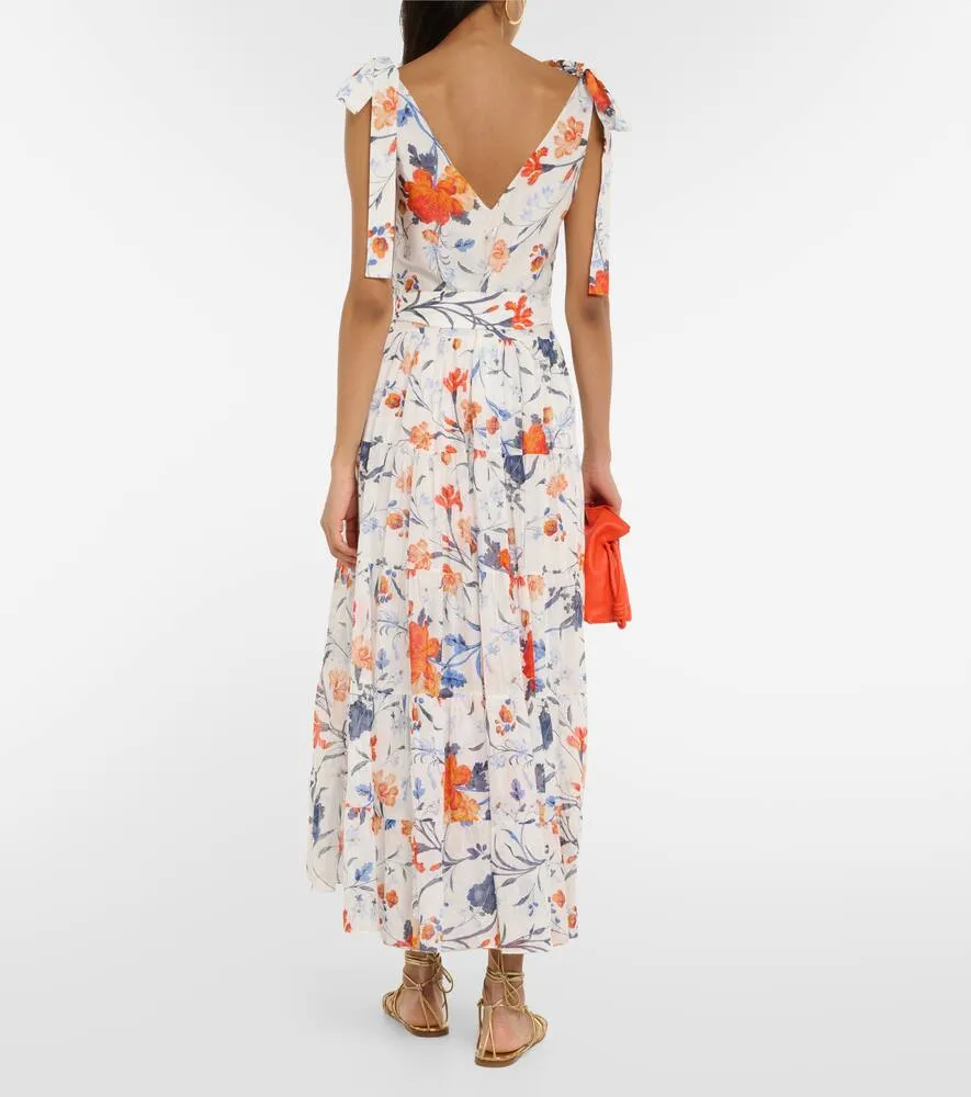 Erdem Floral cotton and silk midi dress