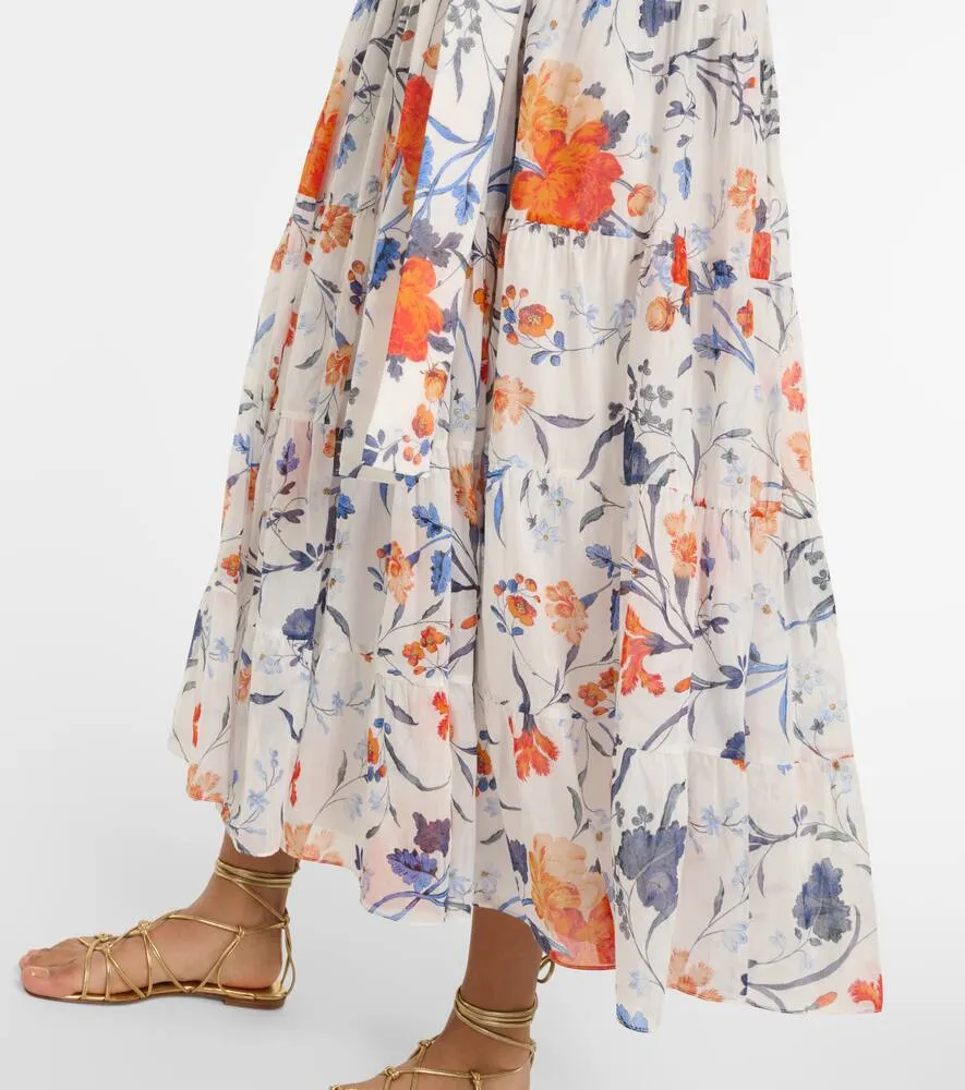 Erdem Floral cotton and silk midi dress