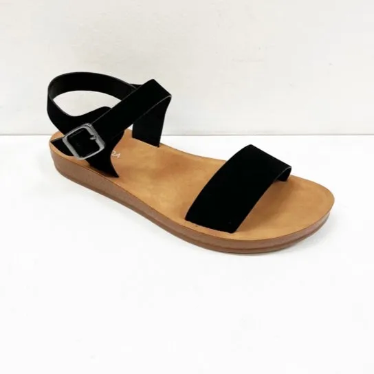 FARON-4/2024 Black Sandal Open Toe