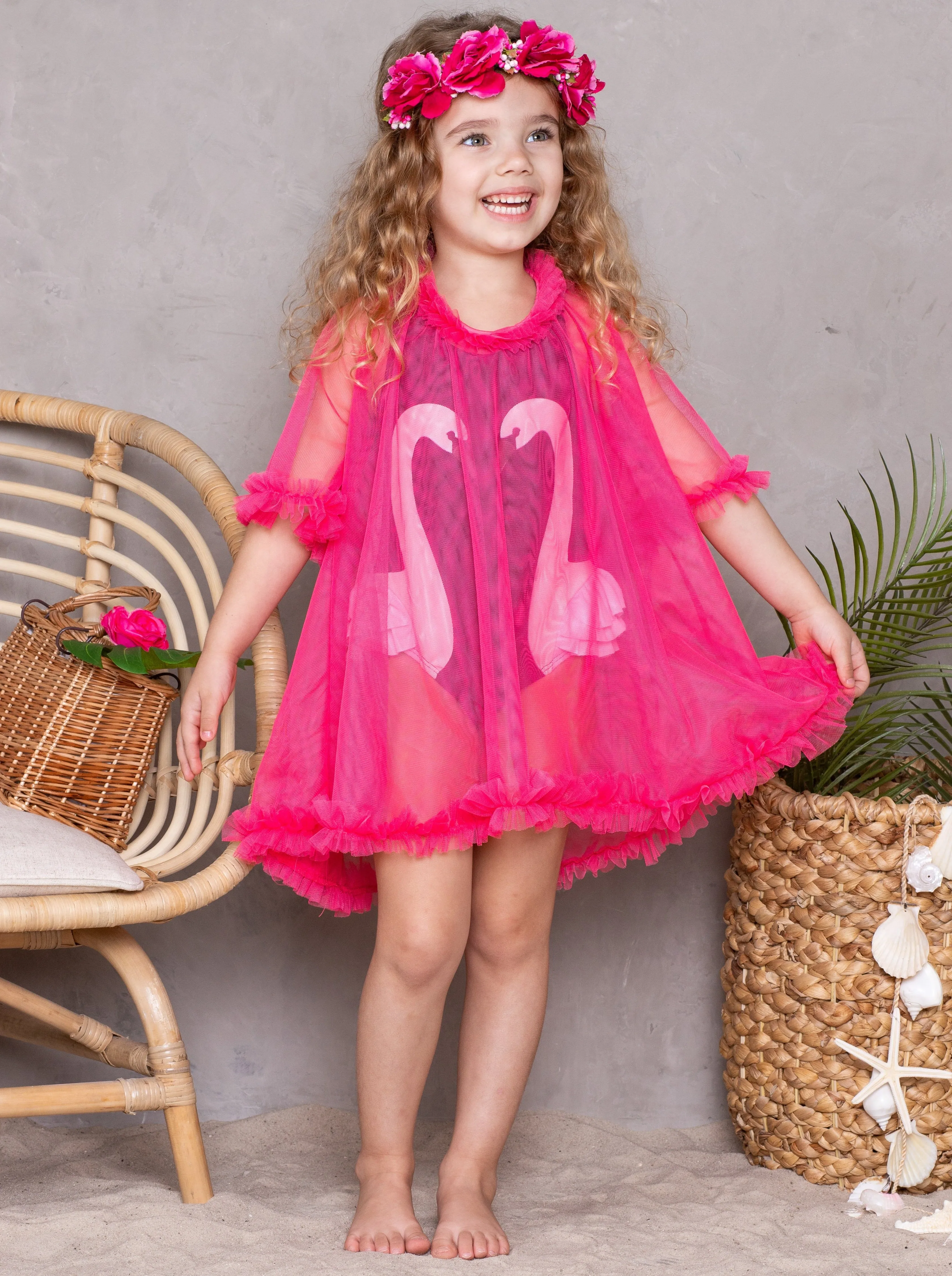 Glamour Galore Sheer Vintage Cover Up