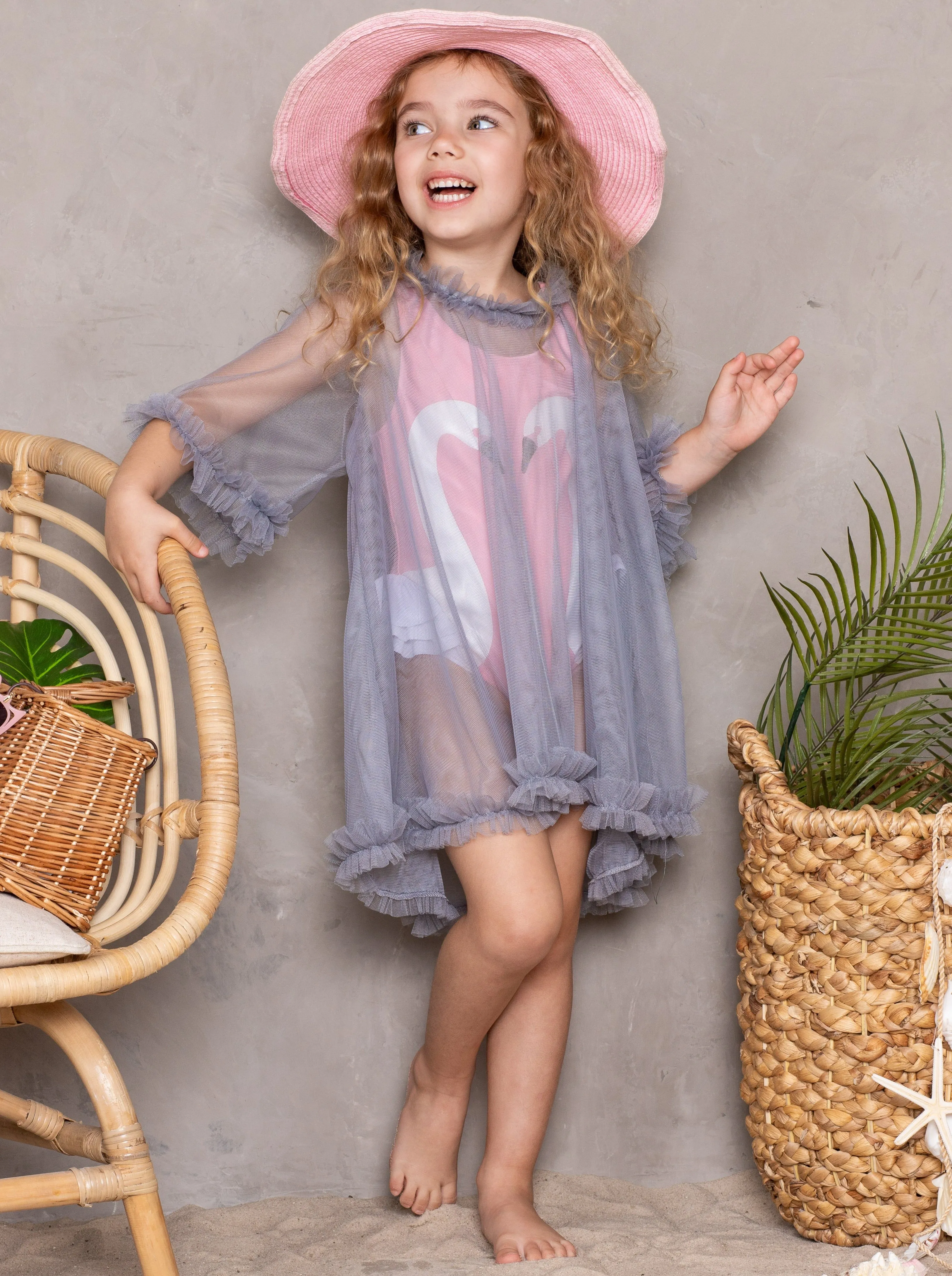 Glamour Galore Sheer Vintage Cover Up