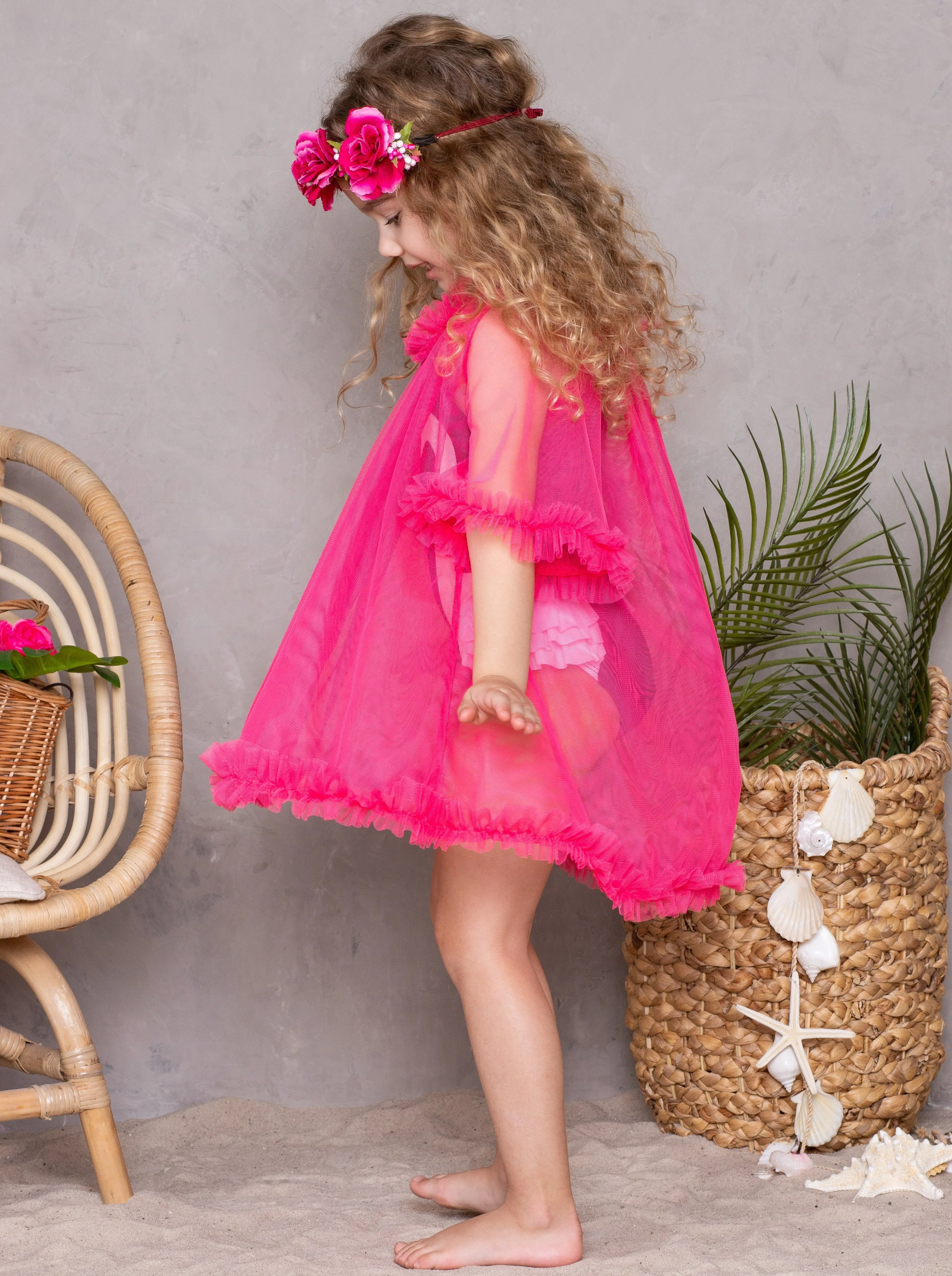 Glamour Galore Sheer Vintage Cover Up