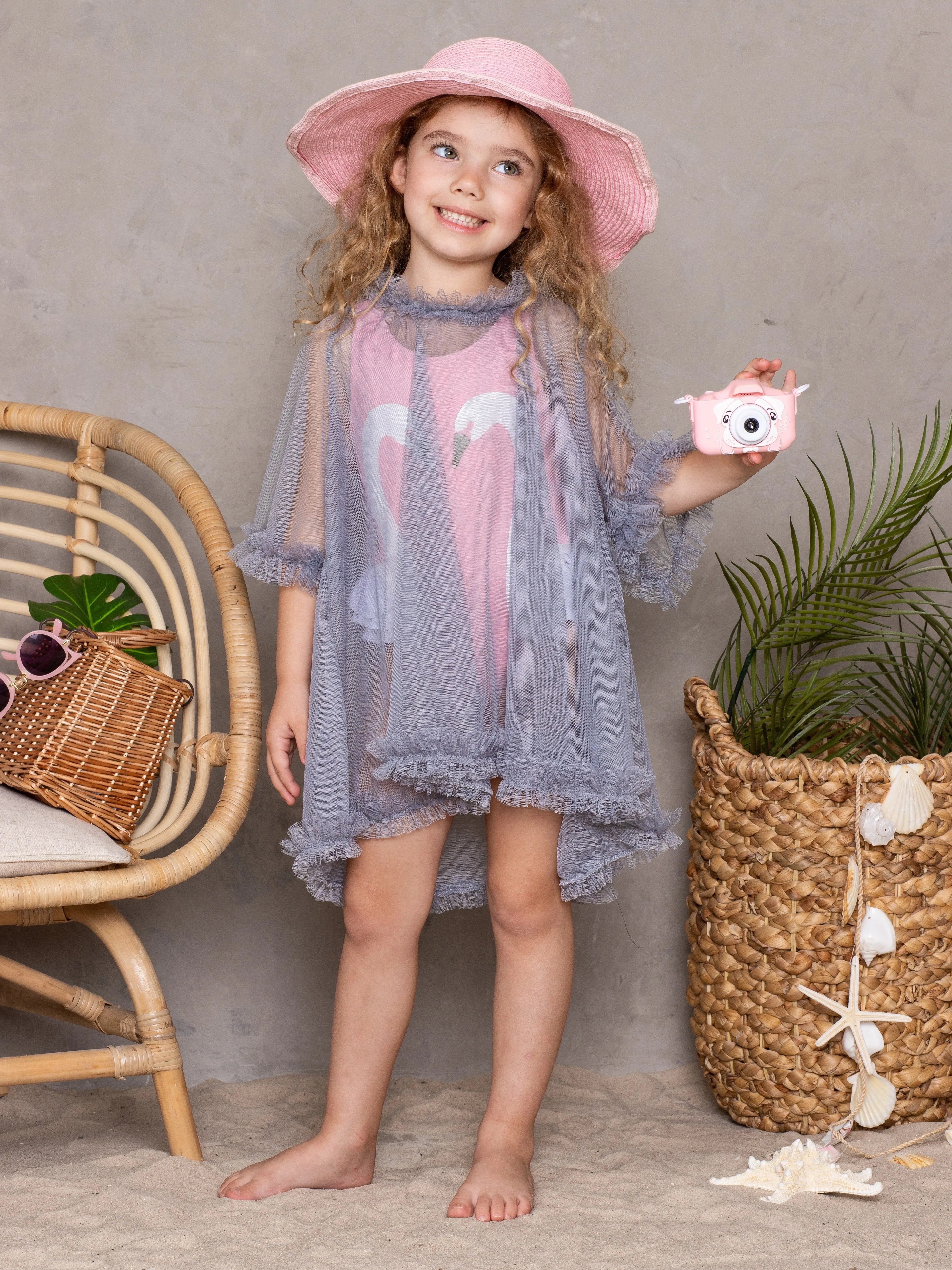 Glamour Galore Sheer Vintage Cover Up