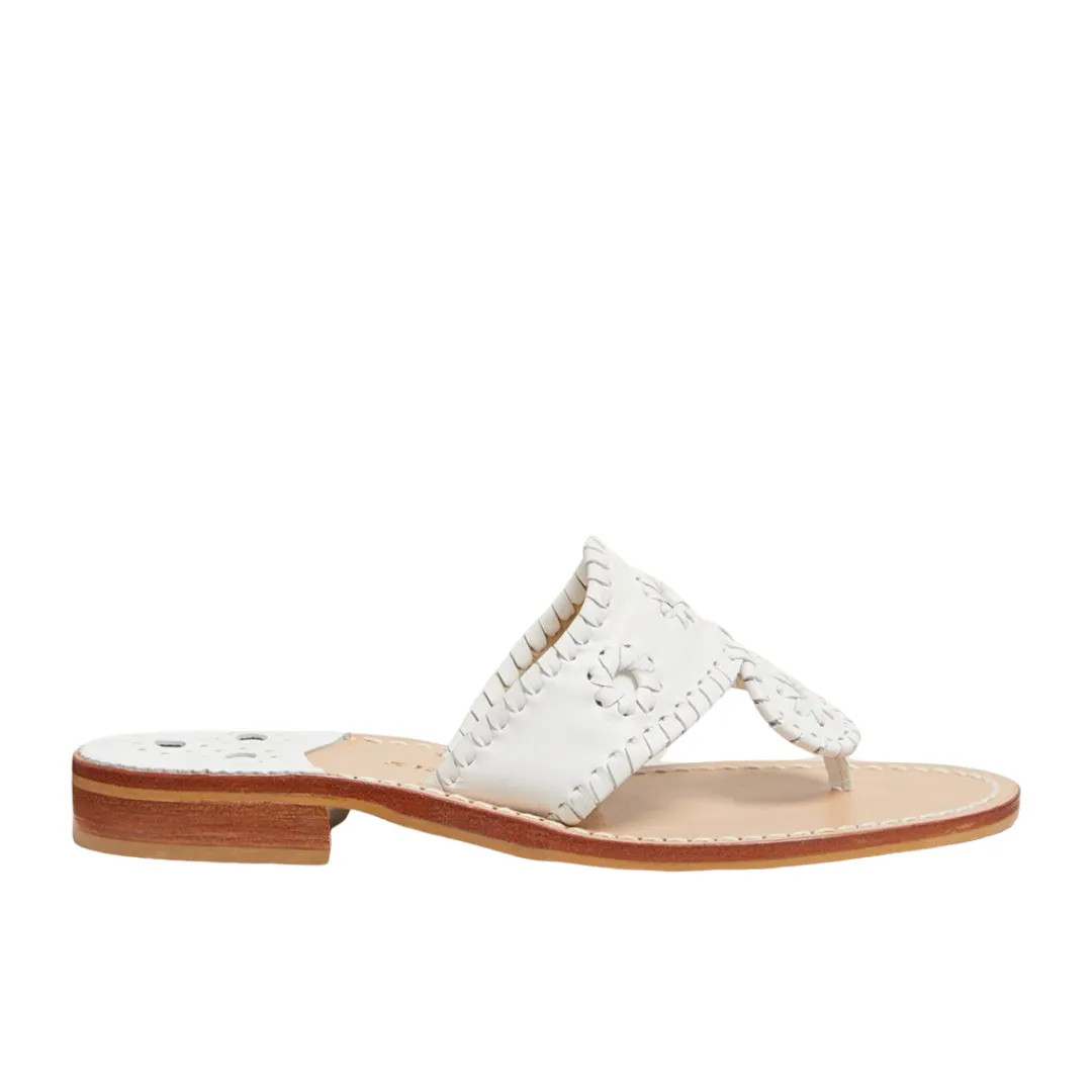 Jacks Flat Sandal White