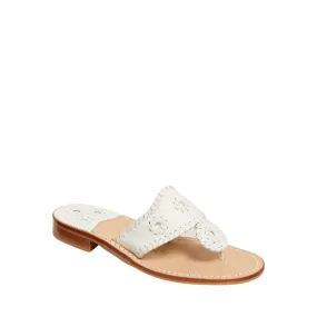 Jacks Flat Sandal White