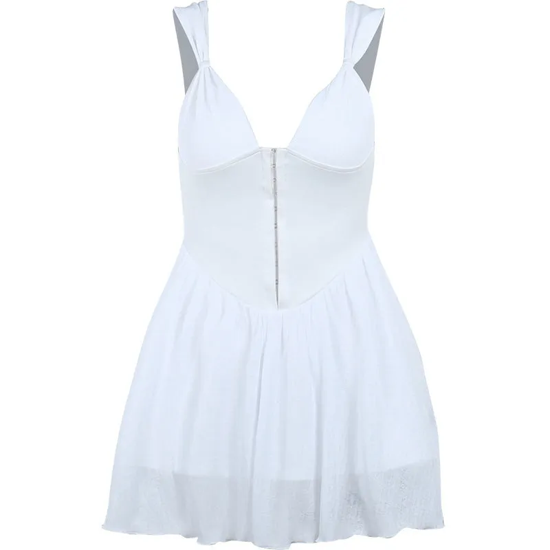 Low-Cut Temperament Fashion Slim Suspender Dress Wholesale Dresses