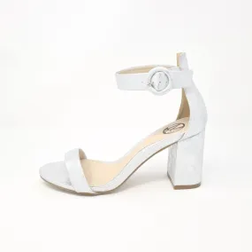Millie & Co Lisa Silver Block High Heels