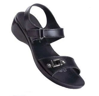 Paragon Girls Black PU Sandals (7859)