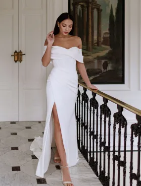 Payton Beautiful Off-Shoulder White Wedding Dress