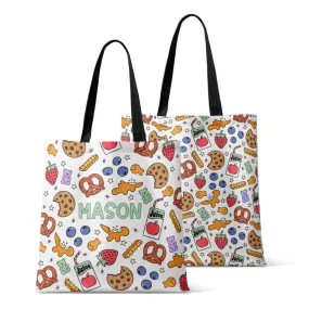 Personalized Tote Bags | Snack Time