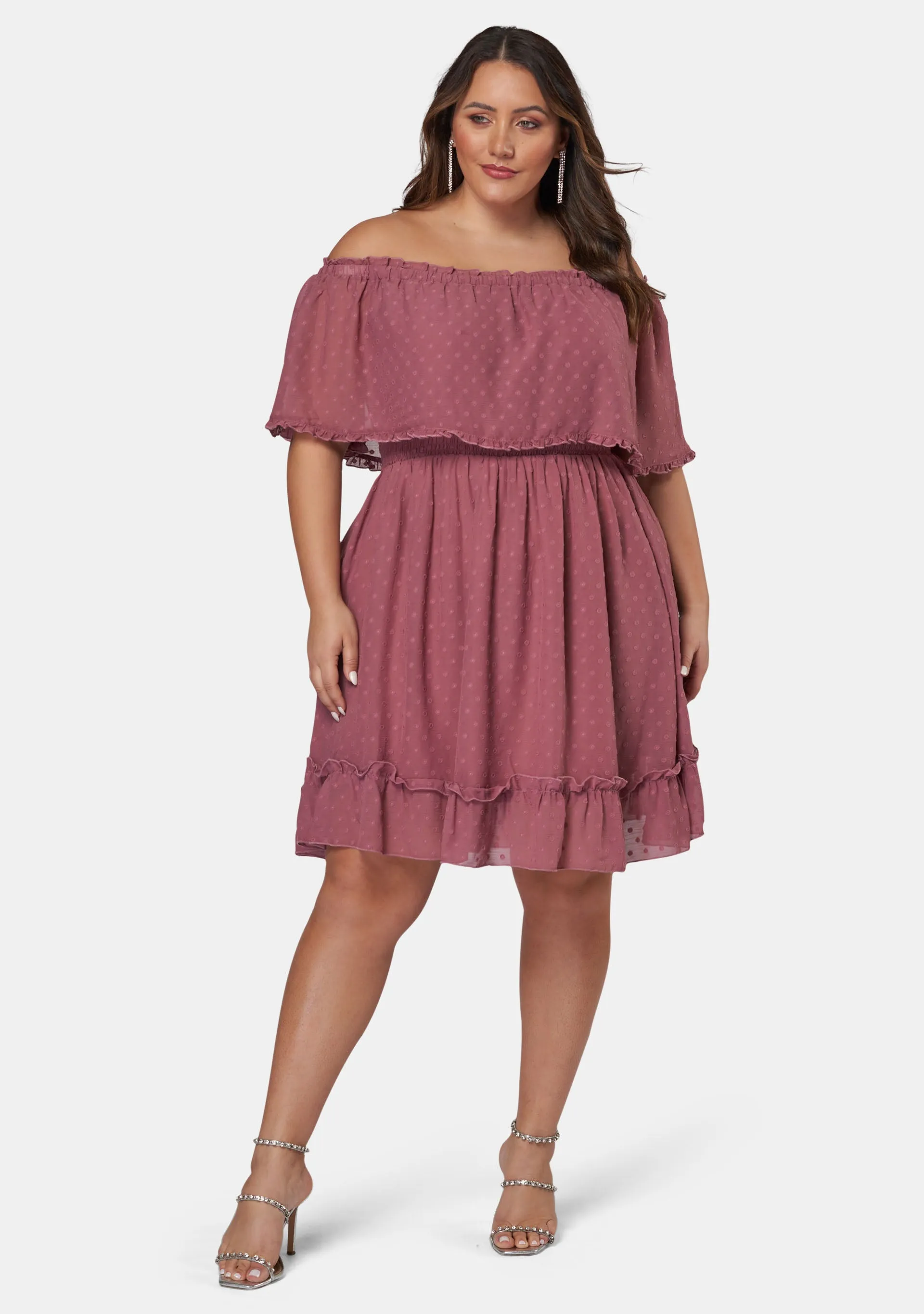 Sensual Off Shoulder Midi Dress