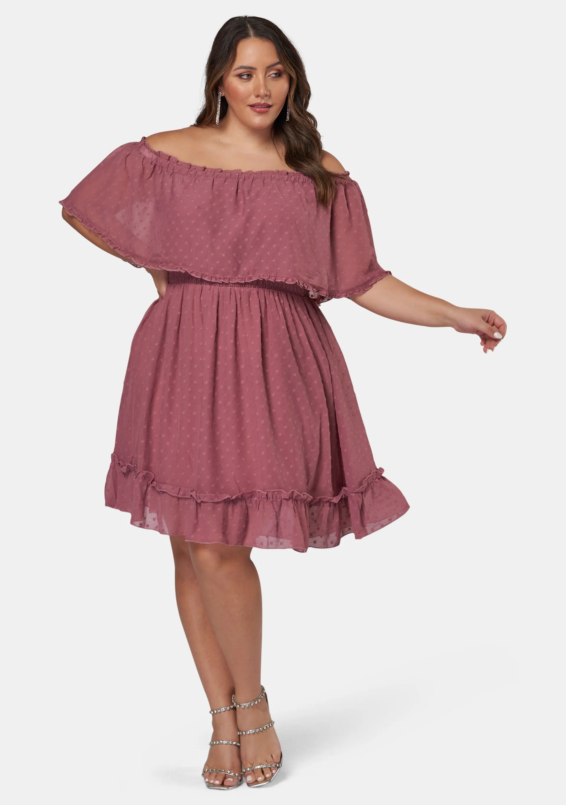 Sensual Off Shoulder Midi Dress