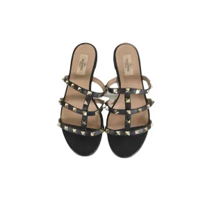Valentino Rockstud Flat Sandals