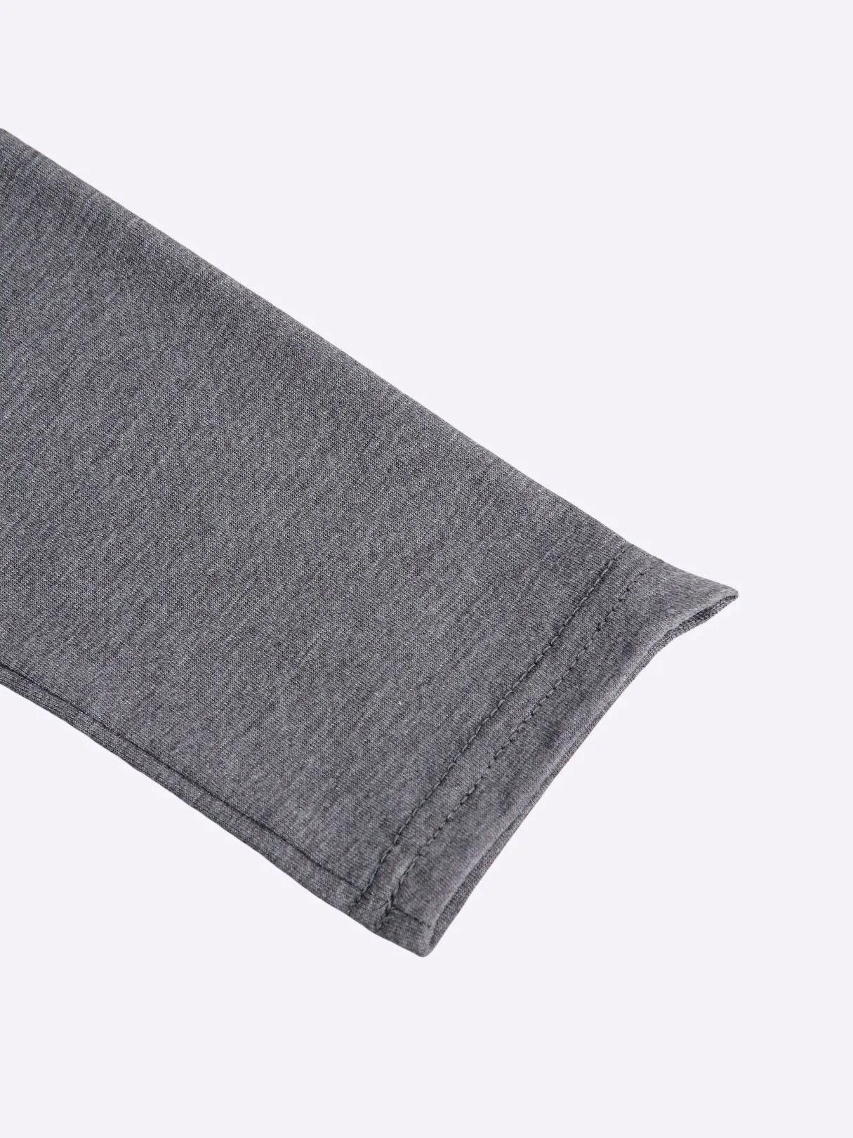 Wholesale Grey V-Neck Long Sleeve Plain Bodycon Hem Dresses