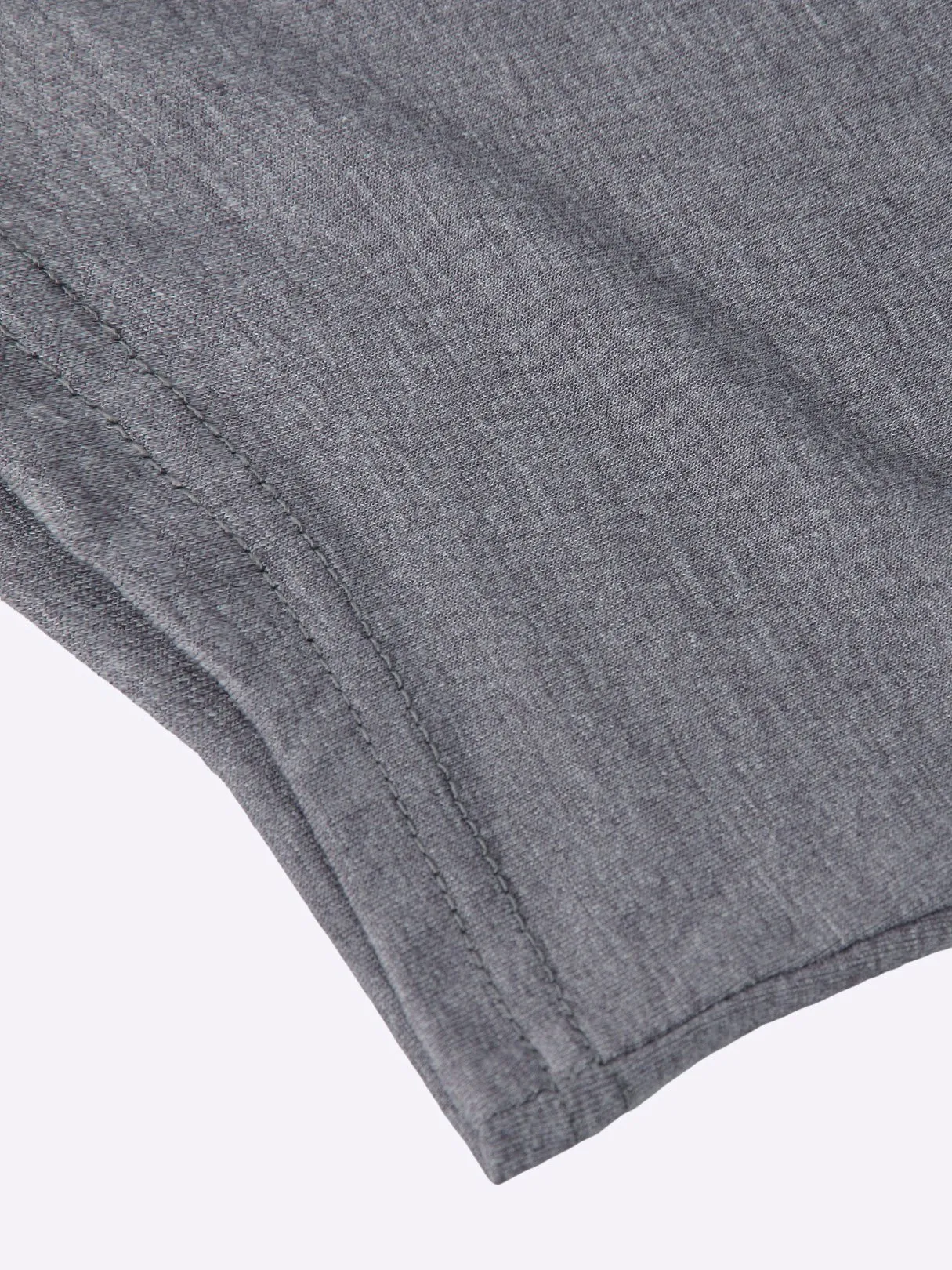 Wholesale Grey V-Neck Long Sleeve Plain Bodycon Hem Dresses