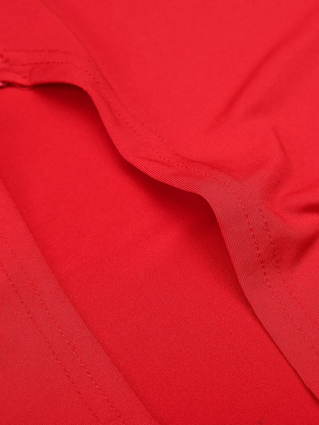 Wholesale Off The Shoulder Zip Back Short Sleeve Slit Hem Red Dresses