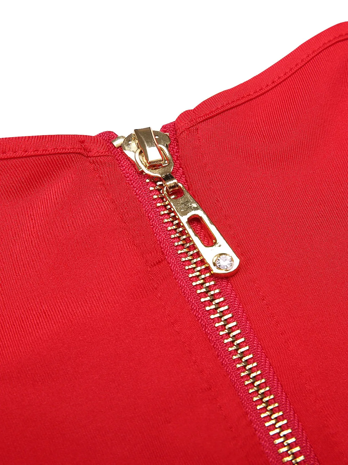 Wholesale Off The Shoulder Zip Back Short Sleeve Slit Hem Red Dresses